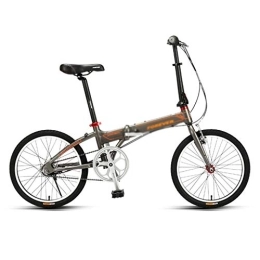szy Folding Bike szy Folding Bike Foldable Bike Folding Bicycle Inside Five-speed Bicycle Folding Aluminum Bicycle Adult Male And Female 20-inch Bicycles Ultra Light And Portable (Color : Gray, Size : 20 inches)