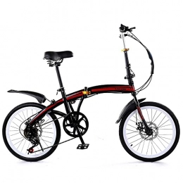 TANGIST Folding Bike TANGIST Cycling Mountain Bikes Six Level Sensitive Shifting, Fast Folding Thickened High Carbon Steel Material, For 20 Inch, Ergonomic For Adults Men Women