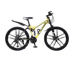 Tbagem-Yjr Bike Tbagem-Yjr 24 Inch Outroad Bicycles 10 Knife Wheels Folding Speed Mountain Bike 21 / 24 / 27 / 30 Speed Full Suspension Adult MTB City Bicycle For Adults (Color : A, Size : 21speed)
