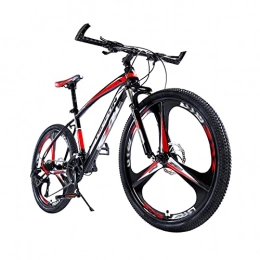 Tbagem-Yjr Folding Bike Tbagem-Yjr 26 Inch Folding Bicycle, 3 Knife Wheels Light Work Adult Ultra Light Variable Speed Portable Adult Carrier Bike 21 / 24 / 27 / 30 Speed Mountain Bike Red (Size : 27speed)
