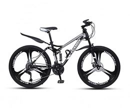 Tbagem-Yjr Folding Bike Tbagem-Yjr 26 Inch Folding Mountain Bike 21 / 24 / 27 / 30 Speed Adult High Carbon Steel Full Suspension MTB Bicycle 3 Knife Wheels Outroad Bicycles (Color : C, Size : 30speed)