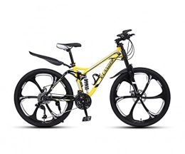 Tbagem-Yjr Bike Tbagem-Yjr 26 Inch Folding Mountain Bike Comfortable Portable Compact Lightweight Folding Bicycle 21 / 24 / 27 / 30 Speed Steel 6 Spoke Wheel Full Suspension Mountain Bikes (Color : A, Size : 21speed)
