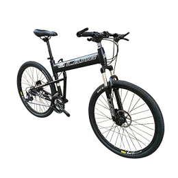 Tbagem-Yjr Bike Tbagem-Yjr Folding Bikes 27.5 Inch Mountain Bike 27 / 30 Speed Gear Foldable Variable Speed Bike Spokes Integrated Wheel Full Suspension Black (Size : 27speed)