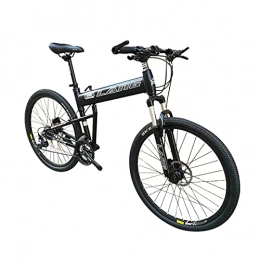 Tbagem-Yjr Folding Bike Tbagem-Yjr Folding Mountain Bike 27.5 Inch Bicycle Cross-country 27 / 30 Variable Speed Bike Spokes Integrated Wheel Full SuspensionSpeed Gear Black (Size : 27speed)
