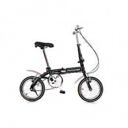Td Bike Td Black Fashion Bicycle 14 Inches Portable Folding Bicycle Lady Style Male Student Children's Car Disc Brake Mini Bike 11 Kg Ultra Light Gift Package