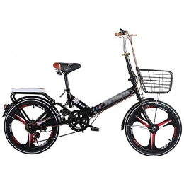 TGhosts Folding Bike TGhosts Foldable Bicycle, Folding Bikes Folding Bicycle Adult Men And Women Shock Absorber Bicycle Teenager Students Ordinary Bicycle High Carbon Steel Frame Comfortable Bicycle
