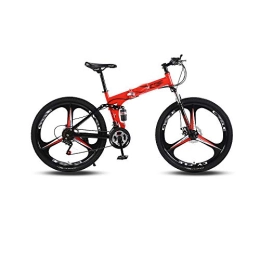 FRYH Bike Three-piece Mountain Bike, Easy To Fold Design, Suitable For People With A Height Of 160-185cm，95 * 35 * 100cm, Red
