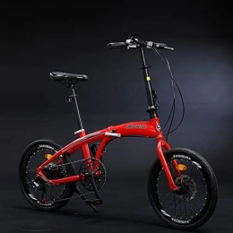 TONATO Bike TONATO 20 Inch Variable Speed Foldable Bike for Adults Children Students Men And Women Small Lightweight Mobility Bike, B