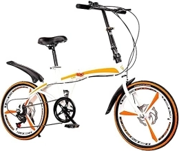 TONATO Bike TONATO Folding City Bike 20 Inch Bicycle 7 Speed Gears, Foldable Bicycle 7-Speed Variable Speed, Adult Portable City Bicycle, B, 20inch
