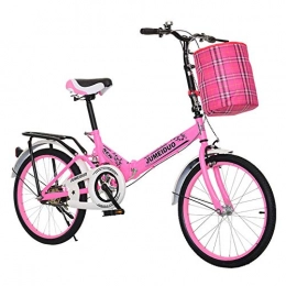 TRGCJGH Folding Bike TRGCJGH Bicycle Installation-free Folding Bicycle Adult 20-inch Ultra-light Portable Lady-style Small Bicycle Boy And Girl Student Car, D-20inches
