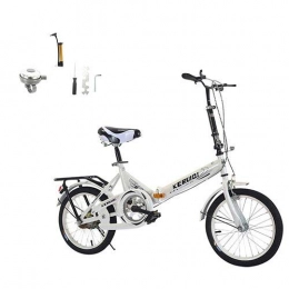 TWTW Folding Bike for Adult Student,Mini Compact Bike20 Inch Lightweight Small Portable Bicycle, High tensile Strength Steel Urban Track Bike