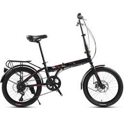TYXTYX Bike TYXTYX 20" High Tensile Steel Folding Bike Mini 7 Speed Bicycle Compact Bikes for Students, Office Workers, Urban Environment and Commuting to Work