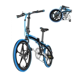 TYXTYX Folding Bike TYXTYX 20 Inch Foldable Lightweight Mini Bike Small Portable 7 Speed Bicycle Unisex Adult Student Outdoor Cycling Mountain Bikes for Men Women