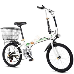 TYXTYX Bike TYXTYX 20in Folding Bikes for Adult Lightweight High-carbon steel Frame 6-Speed Folding Bike City Mini Compact Bike Bicycle Urban Commuters