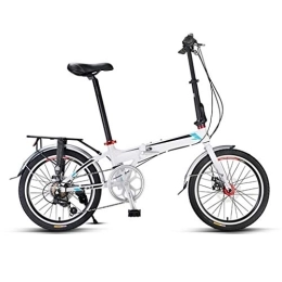 TYXTYX Bike TYXTYX Folding Bike - Leisure 20 inch 7 Speed Mini Compact Bike Students Office Workers Urban Commuter Bicycle Lightweight Aluminum Frame