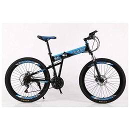 TYXTYX Folding Bike TYXTYX Outdoor sports Folding Mountain Bike 21-30 Speeds Bicycle Fork Suspension MTB Foldable Frame 26" Wheels with Dual Disc Brakes