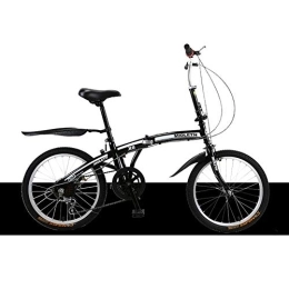 TZYY Folding Bike TZYY 20in Adjustable Adult Folding Bicycle Urban Commuter, 7 Speed City Riding Foldable Bike, Ultra-light Portable Folding Bike B 20in