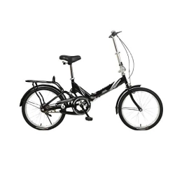 FRYH Folding Bike Ultra-light And Small Bicycle, Easy To Fold Design, Suitable For Work, School, Outing, 16 Inches, Black