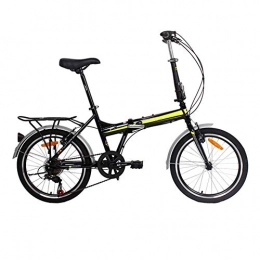 WHKJZ Bike Unisex 7 Speed Folding Bike 46.6 cm (14 inch) Frame and 20 inch Wheels Universal Wayfarer, C