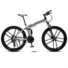 FXD Mountain Bike Bike Unisex Double Suspension Mountain Bike 27-speed High Carbon Steel Frame 26 Inch Wheel Folding Bike Suitable For 160-180cm Available In Four Colors