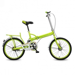 LPsweet Bike Unisex Folding Bike, 20 Inch Lightweight Alloy Folding Bike Great for City Riding And Commuting for Adults Men And Women Student Childs, Green