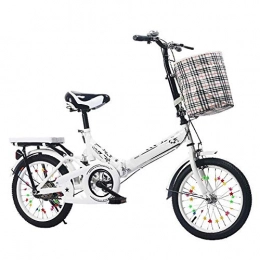 LPsweet Folding Bike Unisex Folding Bike, Easy To Install Lightweight Alloy Folding City Bike Great for City Riding And Commuting for Adults Men And Women Student, 20inches