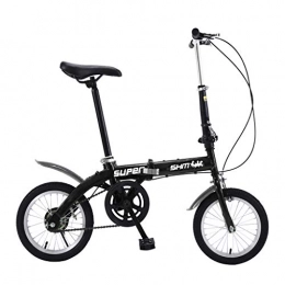 URSING Folding Bike URSING 14 Inch boy’s and Girl’s Folding Bikes Lightweight Mini Folding Bike Portable Lightweight Student Mountain Bike high tensile strength steel folding frame Adult Female Bicycle Student Bicycle