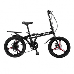 URSING Bike URSING 16 Inch Bike Folding Variable Speed Folding Bicycle Adult Travel Free Installation suitable for the Outdoor Cycle Adult MTB for Men and Women Casual Lightweight Shockabsorption Foldable Bike