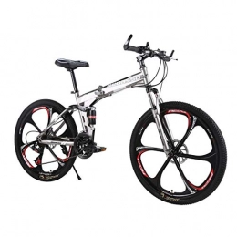 URSING Bike URSING 26 Inch Folding Mountain Bike Variable Speed Bicycle Lightweight Portable Road Bike Adult Men And Women Bike suitable for the Outdoor Cycle - 21 Speeds