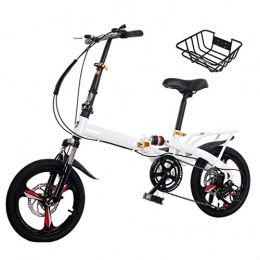 DFKDGL Folding Bike Variable Speed Lightweight Foldable Bicycle, Lightweight Womens Bike, road Bike, Folding Bike With Double Shock Absorption And Double Disc Brake For Adults Women Men Students Cycling Unicycle