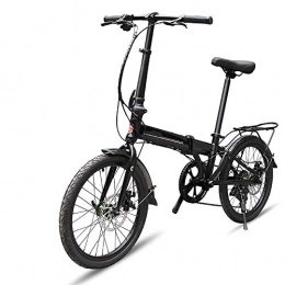 VBARV Bike VBARV 20 Inch Lightweight Adult Bicycle, Portable Dual Disc Brake Folding Bike, Aluminum Alloy Frame, Adjustable Seat, Great for City Riding and Commuting