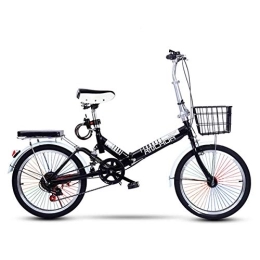 WEHOLY Folding Bike WEHOLY Bicycle Folding Bicycle adult 6-speed adjustable shock absorption ultra-light portable small student bicycle