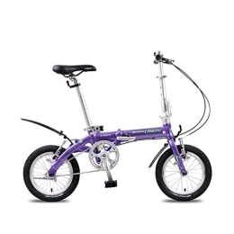 WEHOLY Bike WEHOLY Bicycle Folding Bicycle aluminum alloy 412 adult mini bicycle, Purple