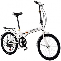 WEIWEI Bike WEIWEI 20 Inches Adult Folding Bikes, Level 6.Speeds Shift Portable Bicycle Bike, With Rear shelf.City Road Bike