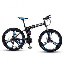 WEIWEI Bike WEIWEI 26 Inches Folding Bikes, Portable Dual Disc Brakes Speeds Shift Mountain Bike, Outdoor Cycling Students Adult Road Bikes