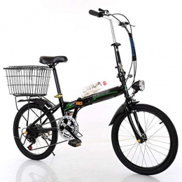 WEIWEI Bike WEIWEI Speeds Shift Folding Bikes, Lightweight Adjustable Cushions And Handlebars Bicycle Bike, Adult Students Outdoor Cycling Bike