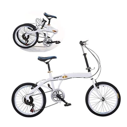 WGFGXQ Folding Bike WGFGXQ 20 Inch Folding Bicycle, Lightweight Portable Variable Speed Bike for Children Adult Male And Female Students