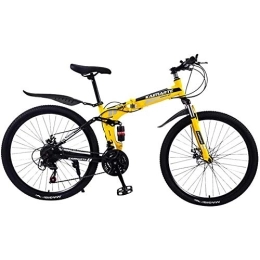 WJJ 24 Inch Folding Mountain Bike, 21-Speed Lightweight Mini Bicycle Road Bike City Bike for Adult Male Female Student
