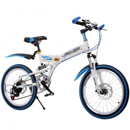 WJTMY Folding Bicycle, 18 Inch Children'S Variable Speed Mountain Bike,LightWeight Mini Folding Bike (Color : A)