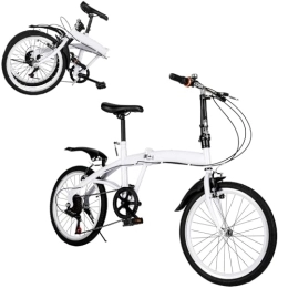 WOQLIBE Folding Bike WOQLIBE Folding Bike 20 Inch Bike Adult 7-Speed Carbon Steel Lightweight Folding Bicycle for roadways, mountains, racing, etc.