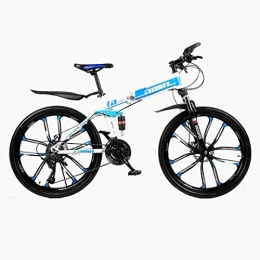 WRJY Bike WRJY Adult Mountain Bike 26-inch High-carbon Steel Foldable Bike, 21-speed / 24-speed / 27-speed