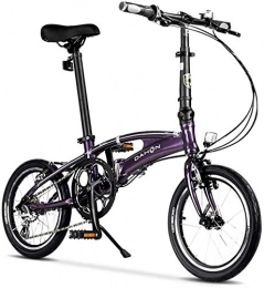 WSJ Bike WSJ City Bike 16 Inch 8-Speed Commuter Bicycle Fold Aluminum Alloy Frame For Unisex Adult