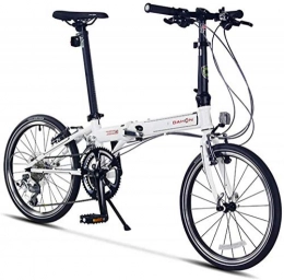 WSJ Bike WSJ City Bike 20 Inch 18-Speed Commuter Bicycle Fold Aluminum Alloy Brake For Unisex Adult