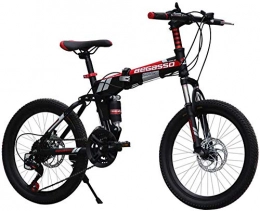 WSJYP Bike WSJYP 20 Inch Mountain Bike, Folding Variable Speed Bicycle, Boy and Girls Bike, Commute School Outdoor