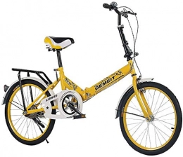 WSJYP Folding Bike WSJYP Folding Bicycle, 20 Inch Lightweight Mini Bike, Small Portable Variable Speed Bicycle, Adult Student Male Female Office Workers