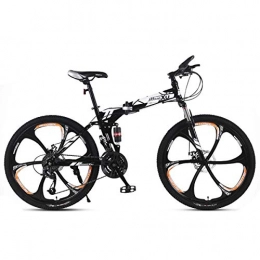 WZB Folding Bike WZB Mountain Bike / Bicycles Black 26'' wheel Lightweight Steel Frame 21 / 24 / 27 Speeds SHIMANO Disc Brake, 9, 21speed
