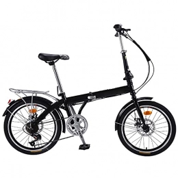 WZHSDKL Bike WZHSDKL Folding Bike Mountain Bike White, Wheel Dual Suspension, Suitable 7 Speed For Mountains And Roads Adjustable Seat, Height And Save Space Better