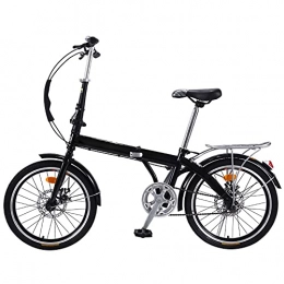 WZHSDKL Bike WZHSDKL Mountain Bike Folding Bike 7 Speed Adjustable Seat Suitable For Mountains And Roads Wheel Dual Suspension, Height And Save Space Better Black
