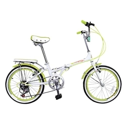XBSXP Folding Bike XBSXP Folding Bicycle, Portable Variable Speed Gears Bicycle Lightweight Alloy Men and Women Folding Bike (20 Inch)