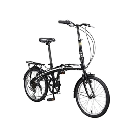 XBSXP Folding Bike XBSXP Variable Speed Bicycle 7 Speed Lightweight Non-Slip Folding Bike Men and Women Shock Absorption Bicycle (Suitable Height: 130-190cm)